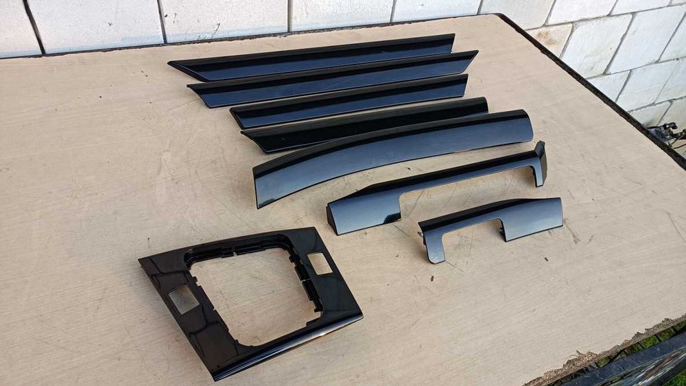Listwy Ozdobne DEKORY BMW E46 Sedan Kombi M-PAKIET POŁYSK BLACK piano