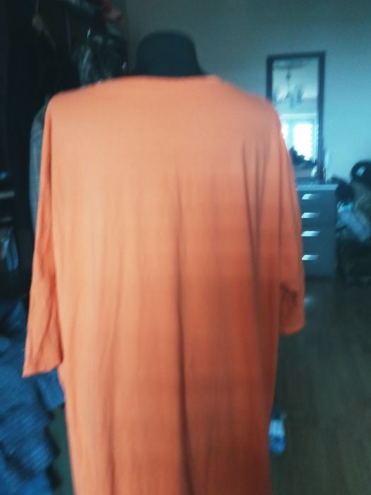 Sukienka damska bawelna 8XL luzna pomarancz