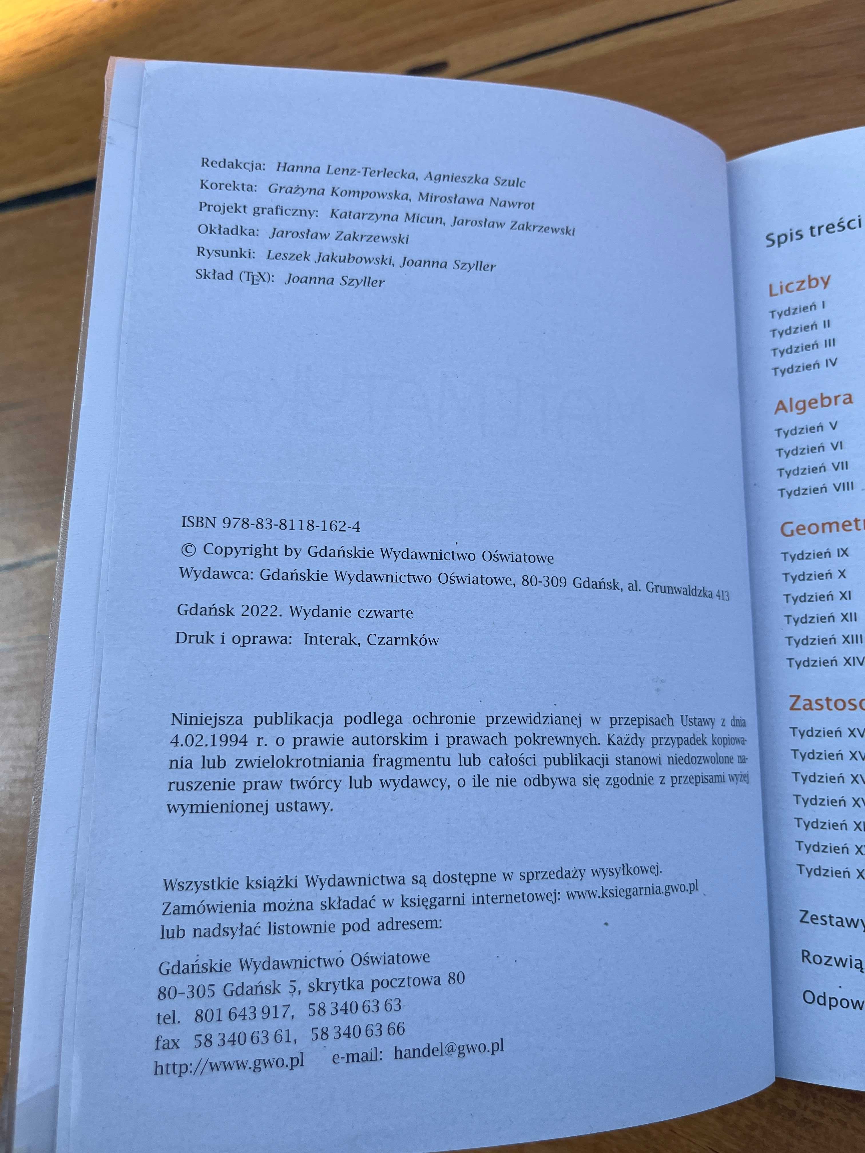 Matematyka kalendarz ósmoklasisty Gdańsk 2022