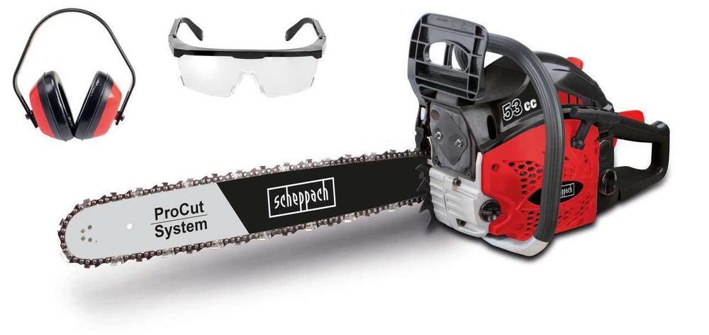 Бензопила BKS5300-PRO scheppach (DIY) 2.7 HP бензо пилка