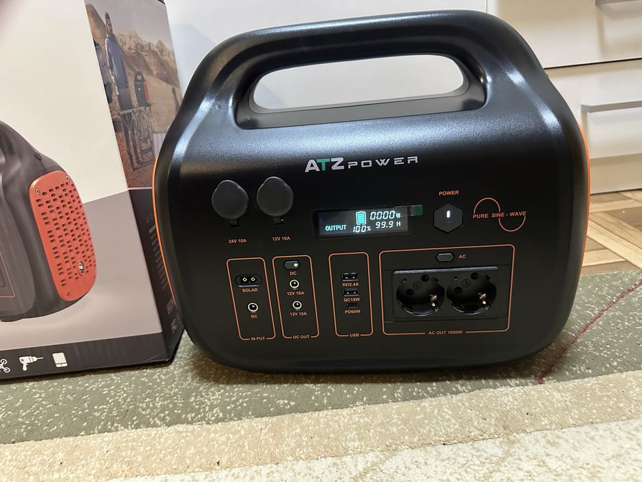 Зарядна станція ATZ Power 1075Вт * Год/ 1000W  LiFePO4  стан нової