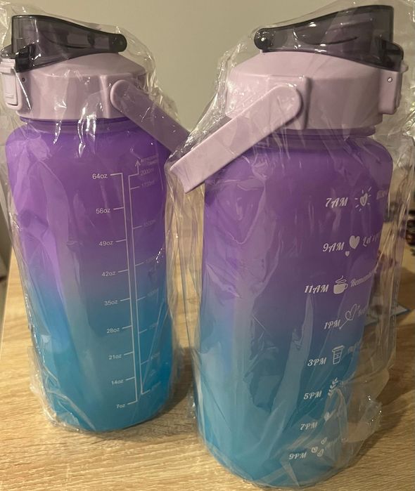 Garrafa água 2 litros motivadora