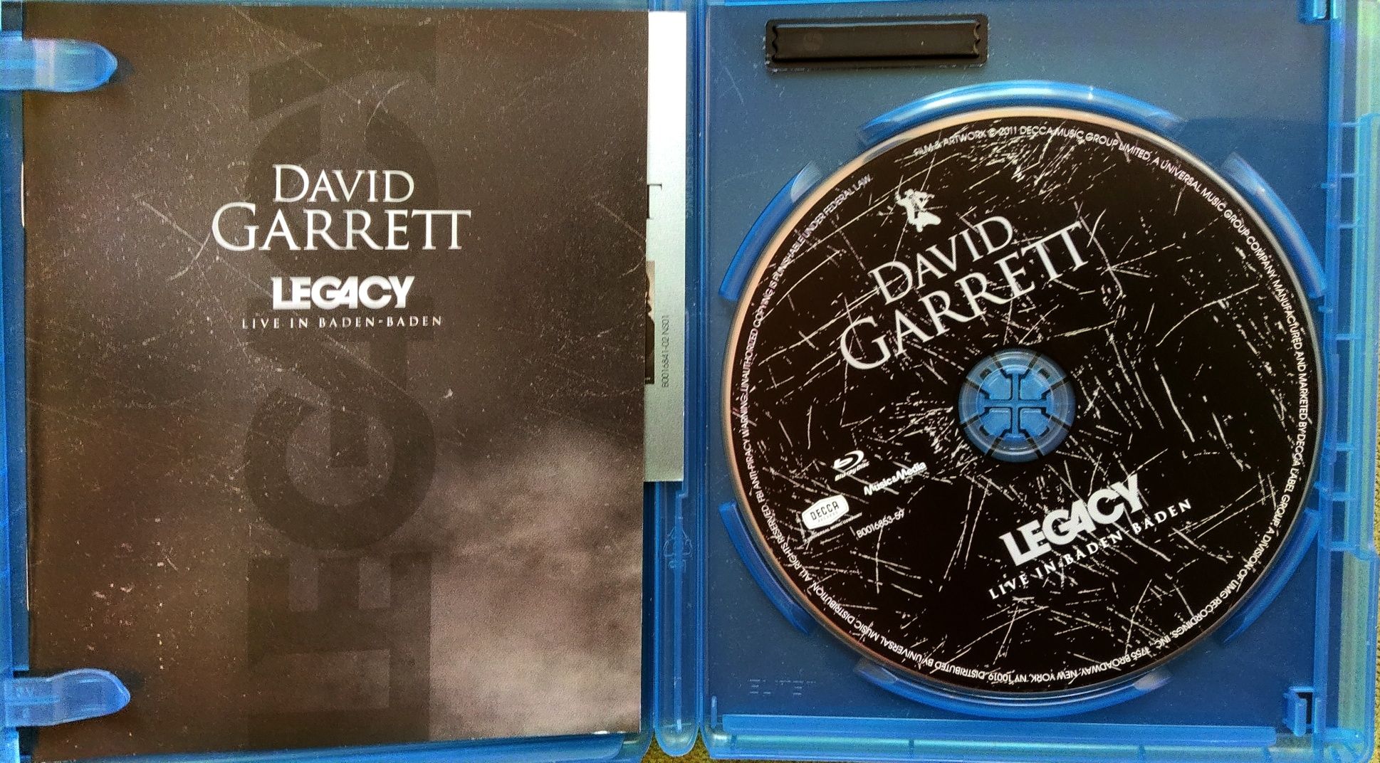 David Garret "Legacy" Live in Baden- Baden  Blu ray