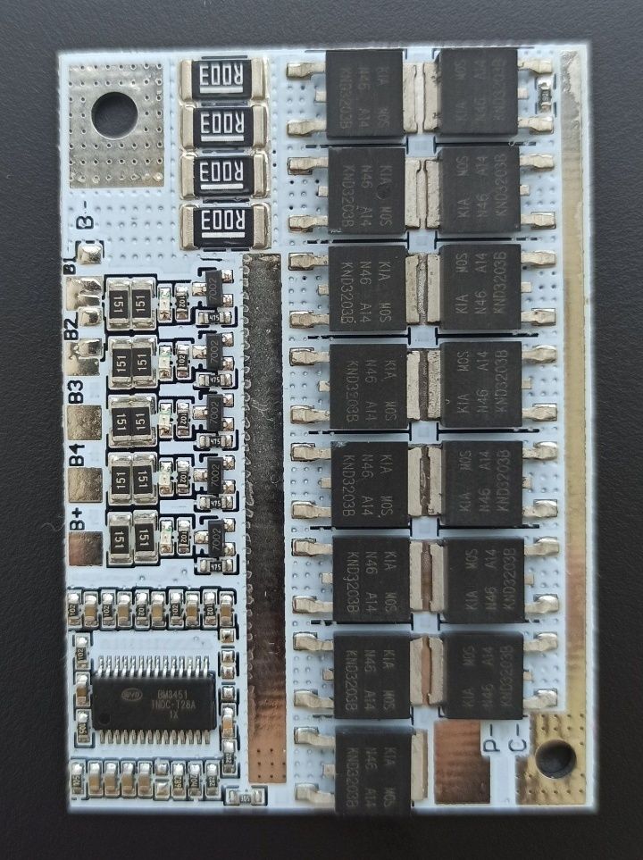 BMS 3S 4S 5S контроллер БМС с балансиром для Li-ion, LiFePo4 аккумул.