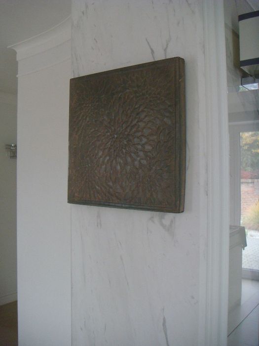 NOWA metalowa dekoracja panel ścienny Vical do mieszkania glamour loft