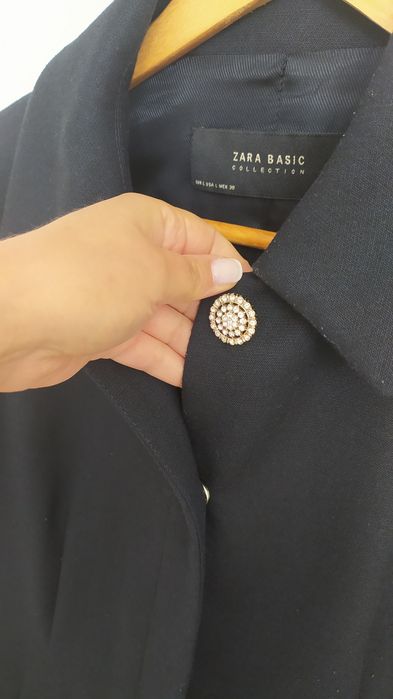 Casaco azul escuro da Zara