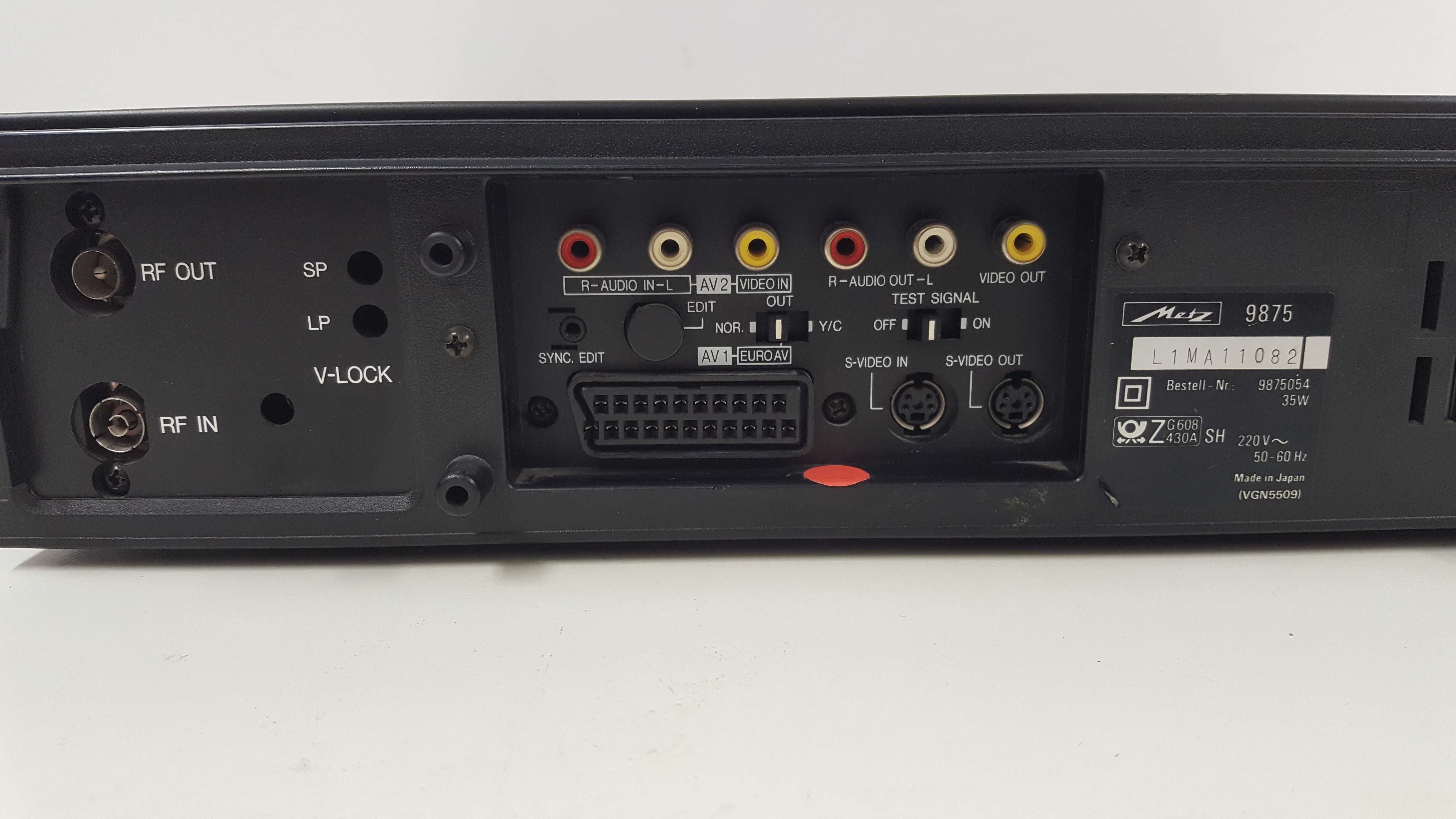 Magnetowid Metz 9875 SVHS + pilot  Wysoki model Video VHS