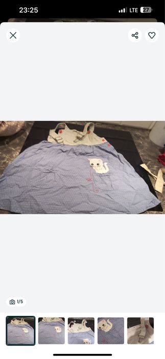 Sukienka na szelkach H&m r 128