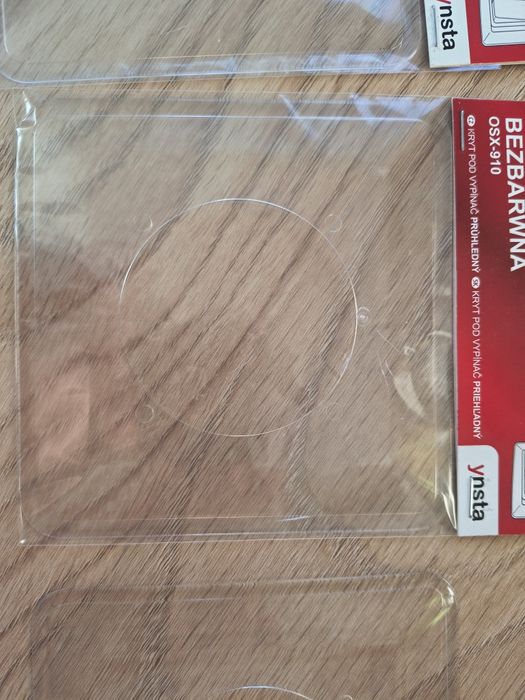 Osłona na kontakt przezroczysta pojedyncze podwojne nowe