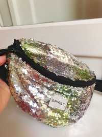 Pastel Rainbow Sequin Bum Bag - Spiral UK