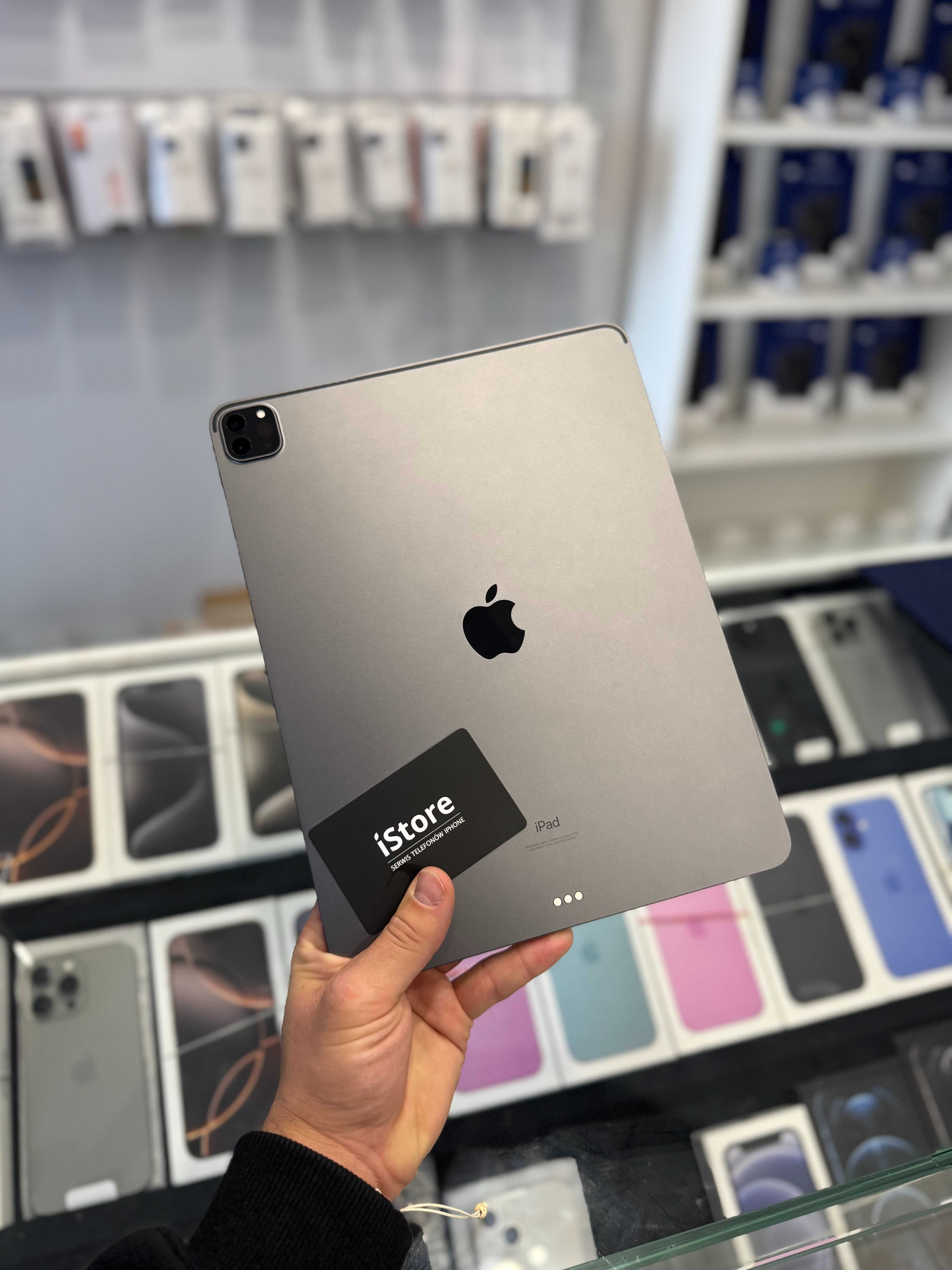 Apple iPad PRO 12.9 cala • 5 gen. WiFi 128 GB • Space Gray • jak NOWY