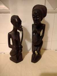 Estatuetas Africanas em pau preto