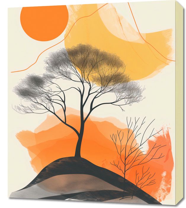 Obraz 60x70cm Drzewo Na Przestrzeni