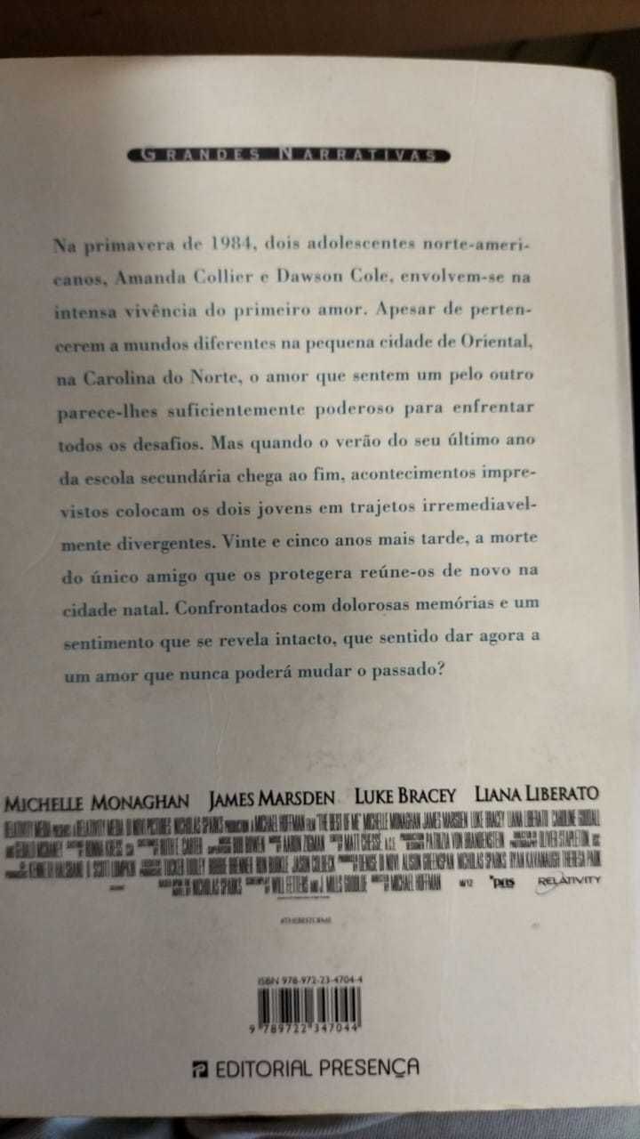 Dei-te o melhor de mim, Nicholas Sparks