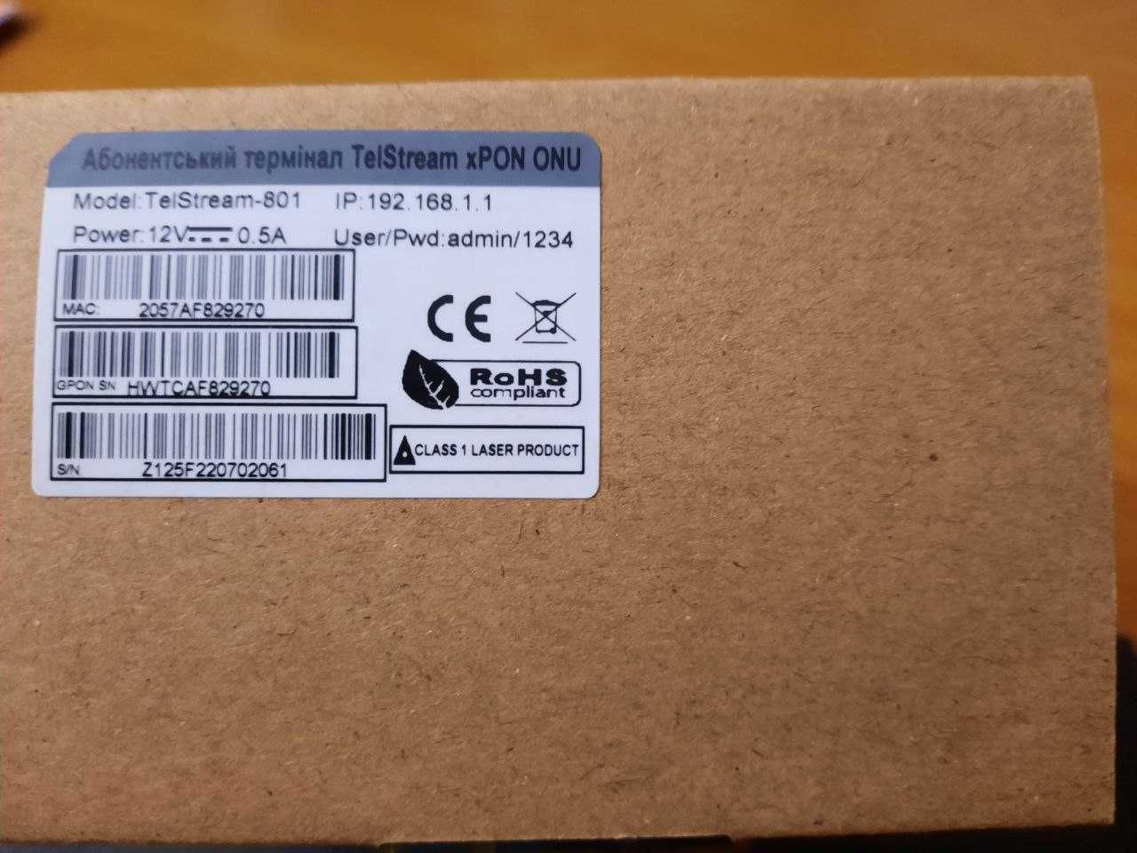 Абонентский терминал TelStream ONU-801 GPON