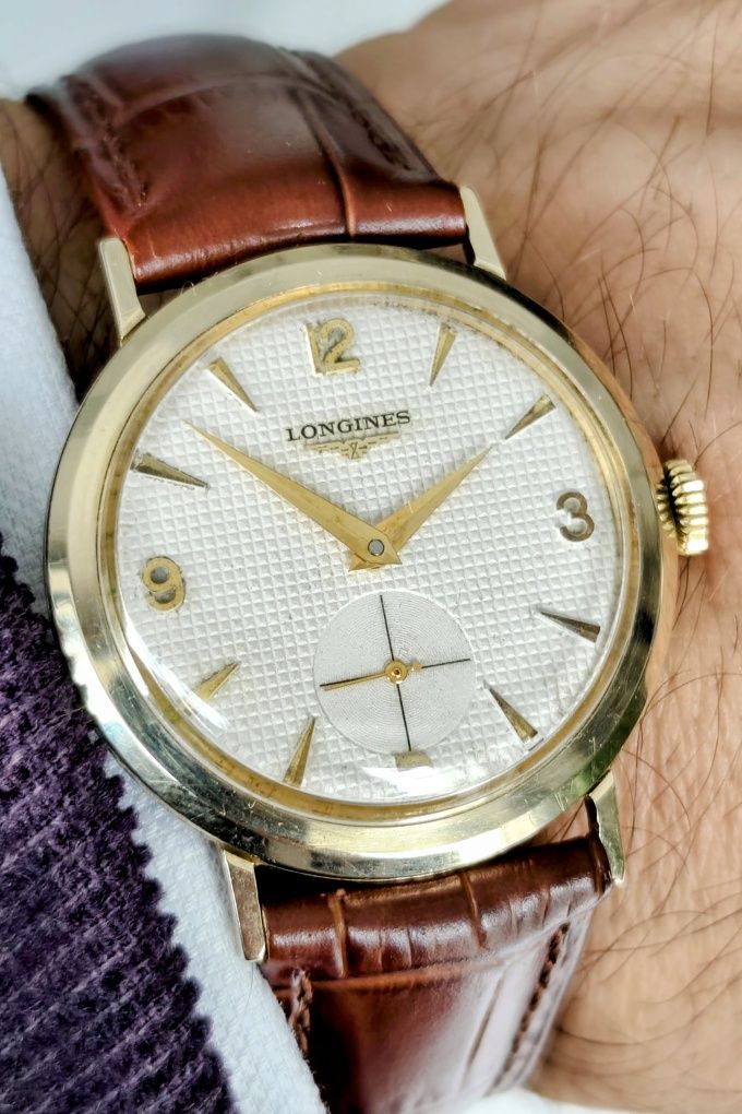 Oryginalny szwajcarski zegarek Longines z 1957