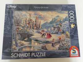 Puzzle Schmidt 1000 Piekna i Bestia Disney Kinkade