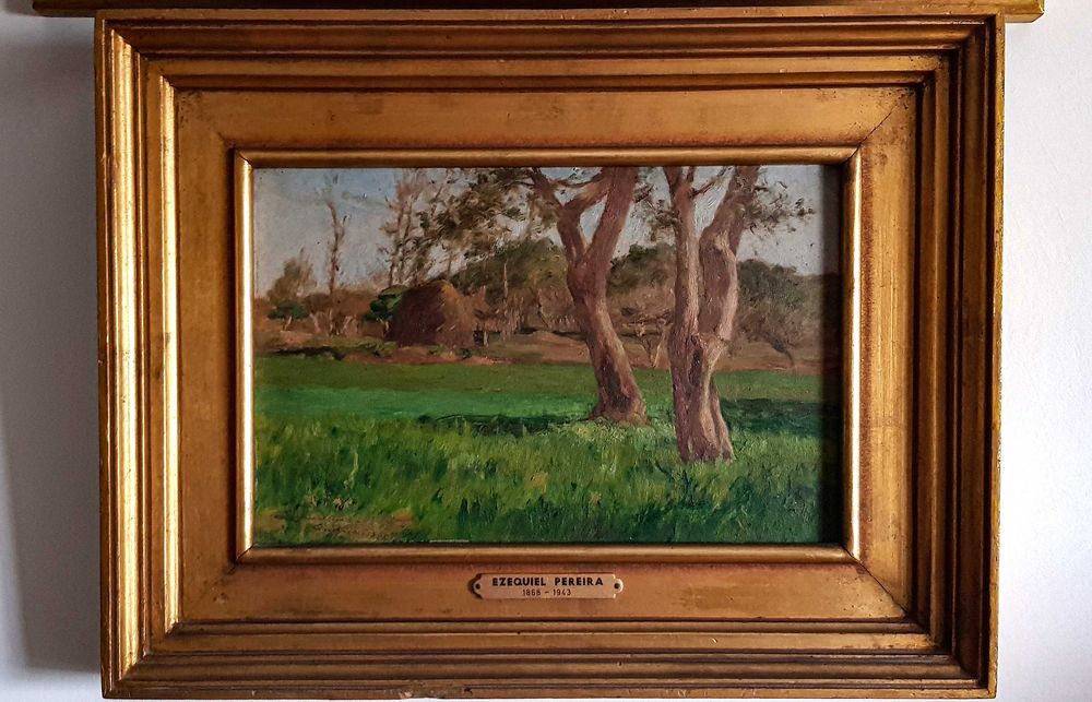 Ezequiel Pereira - Paisagem (óleo sobre madeira) 1898