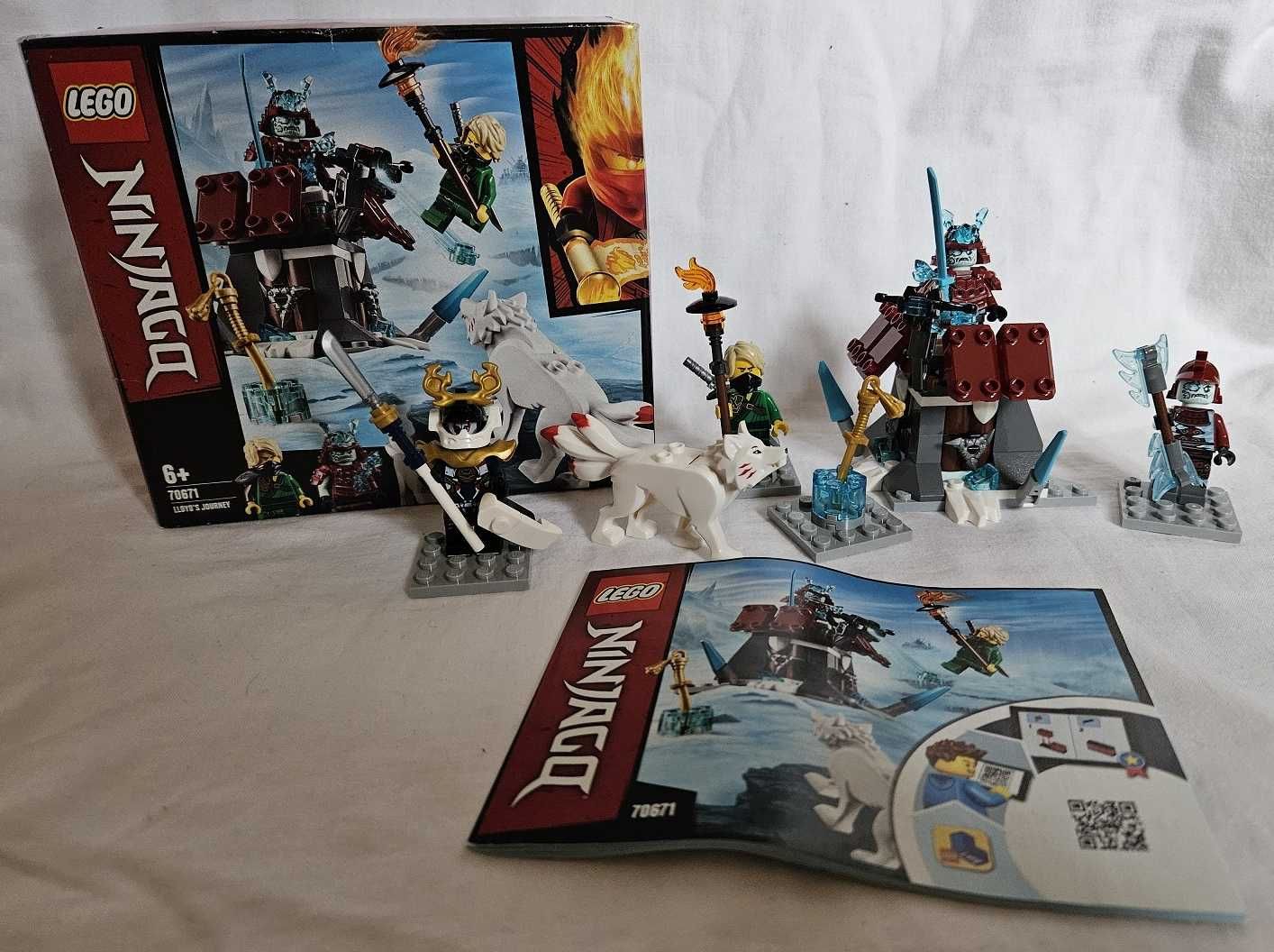 Komplet LEGO 70671 Ninjago Podróż Lloyda Samurai X Blizzard Samurai