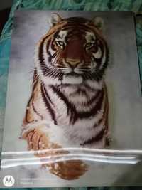 Obraz 3D tygrys zima