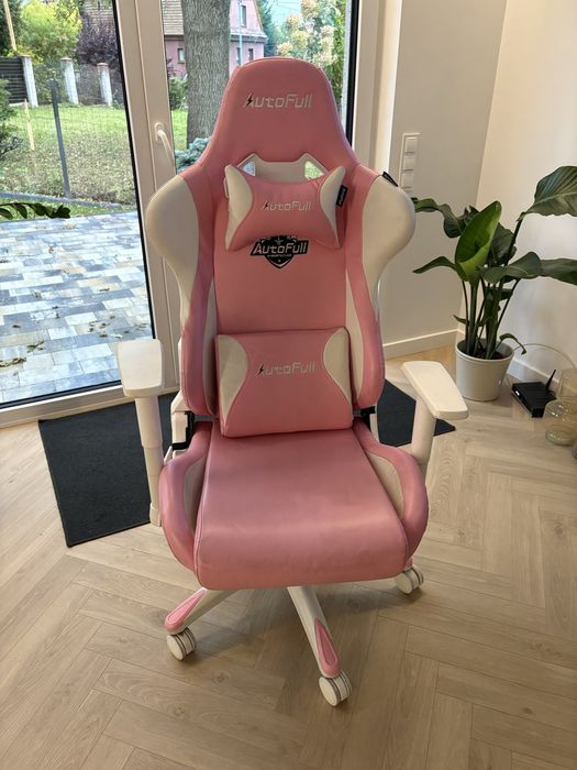 Fotel gamingowy AutoFull - różowy