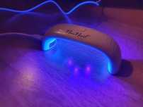 Zestaw hybryda neonail lampa led 9w ozdoby aceton remover pyłki holo