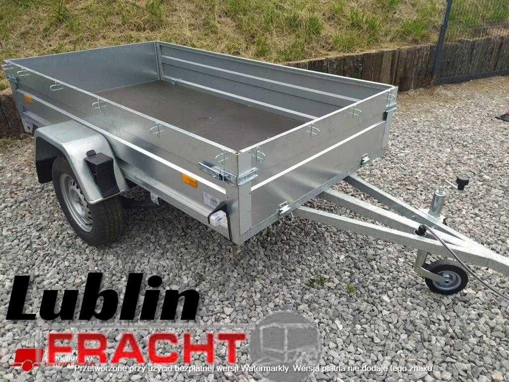Spawana z profili  przyczepa lekka Fracht wym 210x125 resor +amortyz