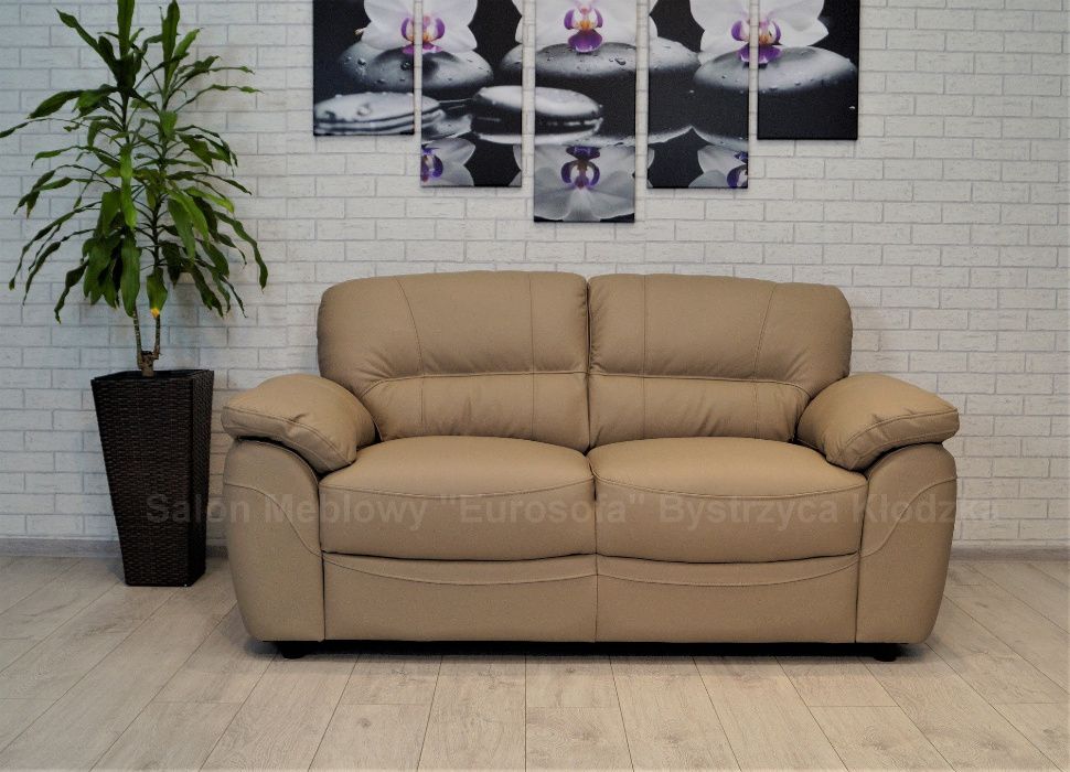 Sofa ze skóry naturalnej 200cm Balticus, skórzana, 100% skóra