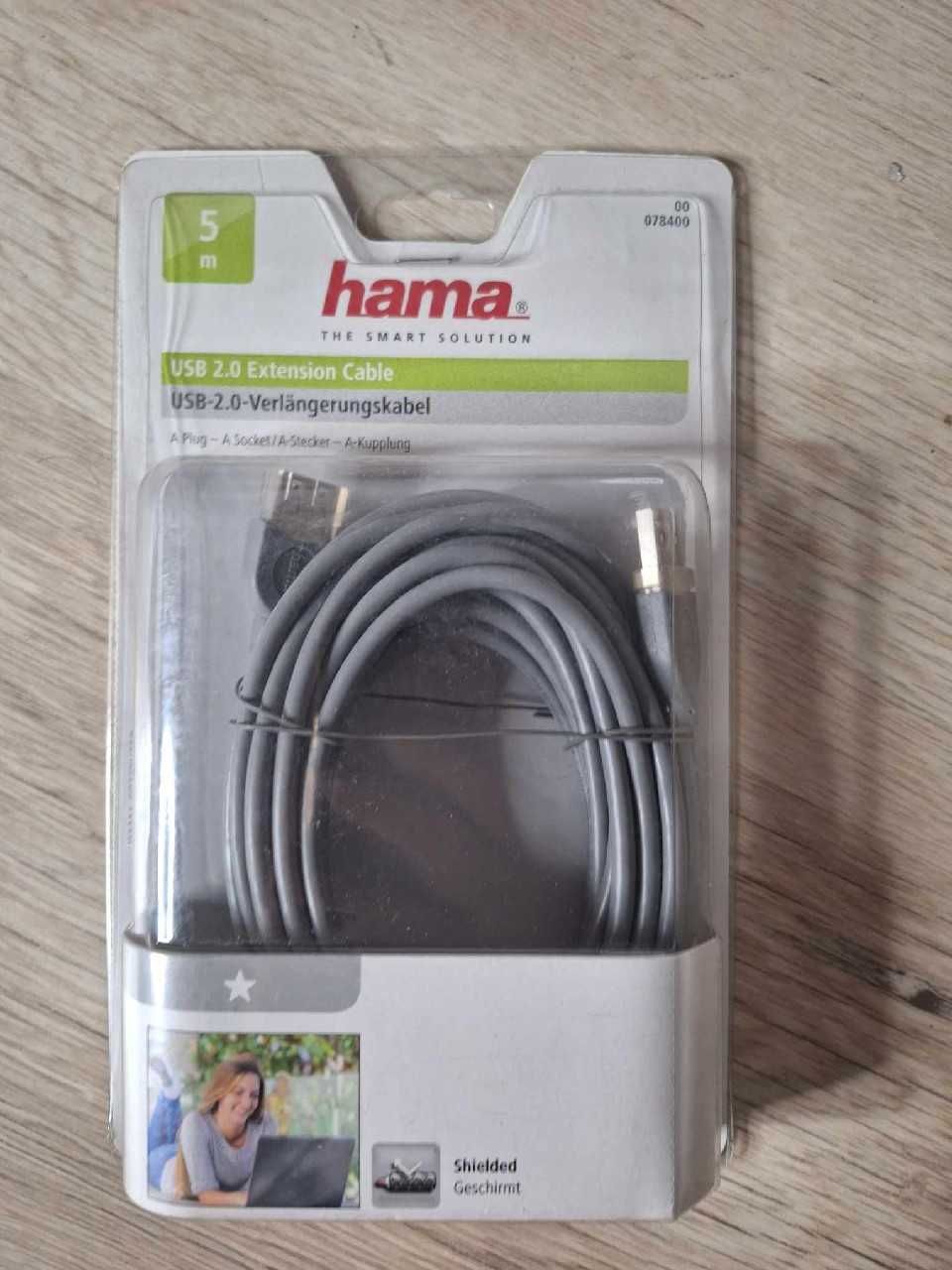 Hama Przedłużacz USB A-A 5m