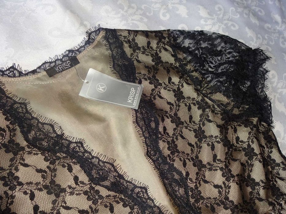 KRISP koronkowe wiązane bolerko narzutka na sukienkę Size 10