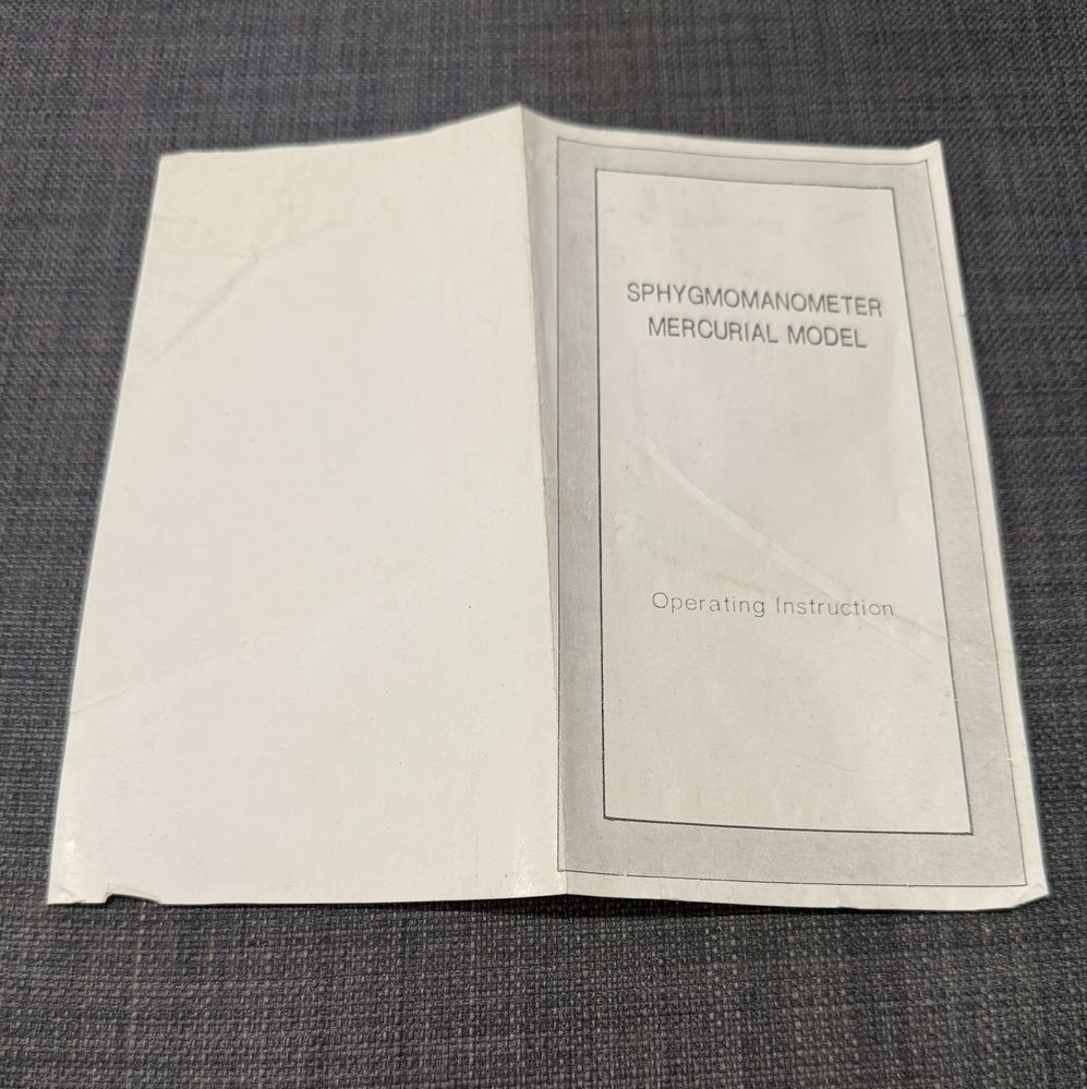 Esfignomanómetro de mercurio e estetoscópio vintage FAZZINI