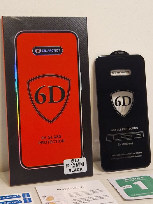 Hartowane szkło Full Glue 6D do IPHONE 12 MINI