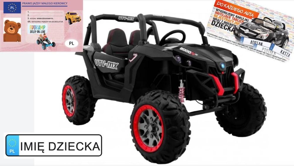 Auto na akumulator BUGGY SUPERSTAR XMX603  4x45W pokrowiec! HIT!