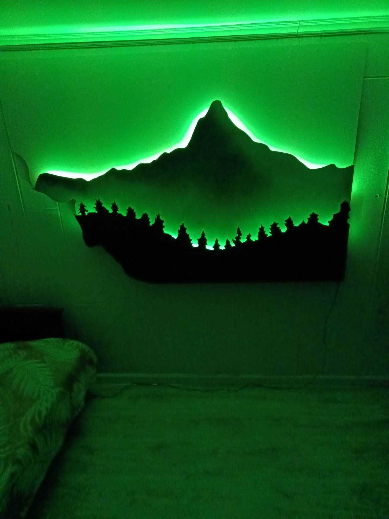 Obraz góry LED 3D
