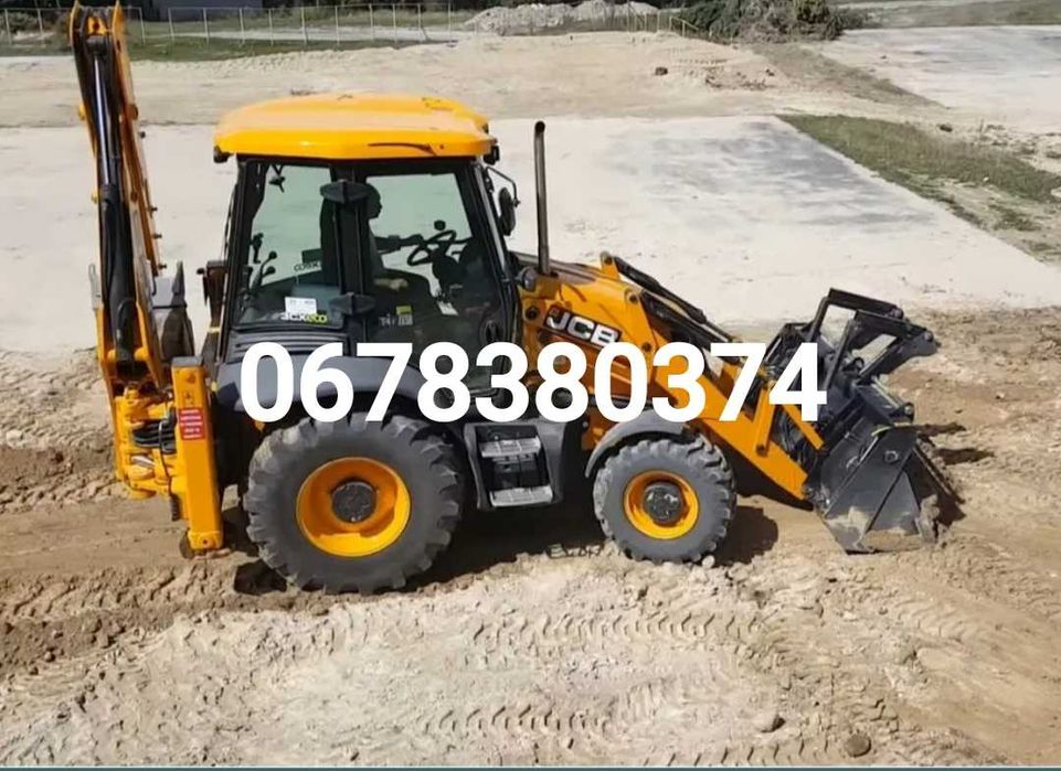 Оренда екскаватора, послуги  екскаватора JCB 3CX, послуги маніпулятора