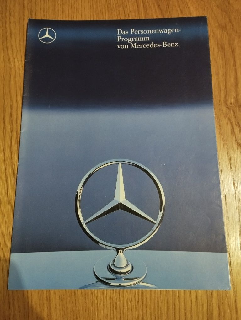 Prospekt katalog Mercedes Benz Personenwagen Programem W201,W124,W126,