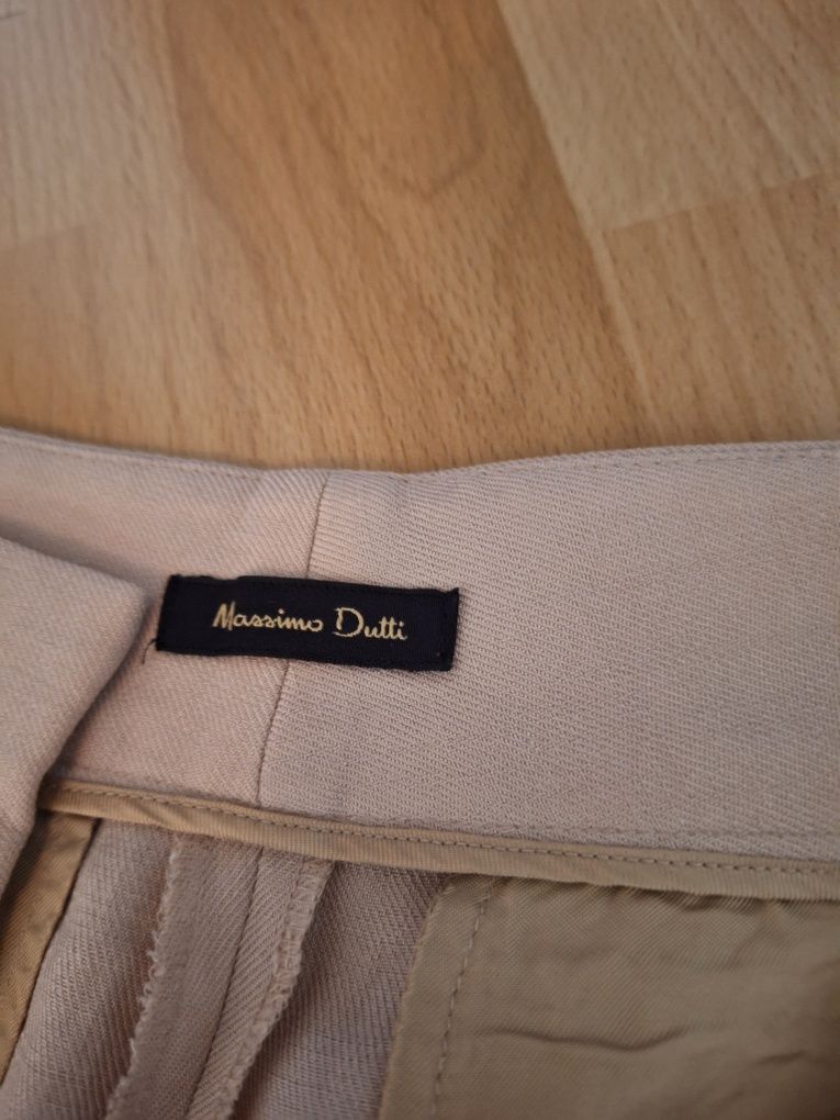 Spodnie z szerokimi nogawkami Massimo Dutti