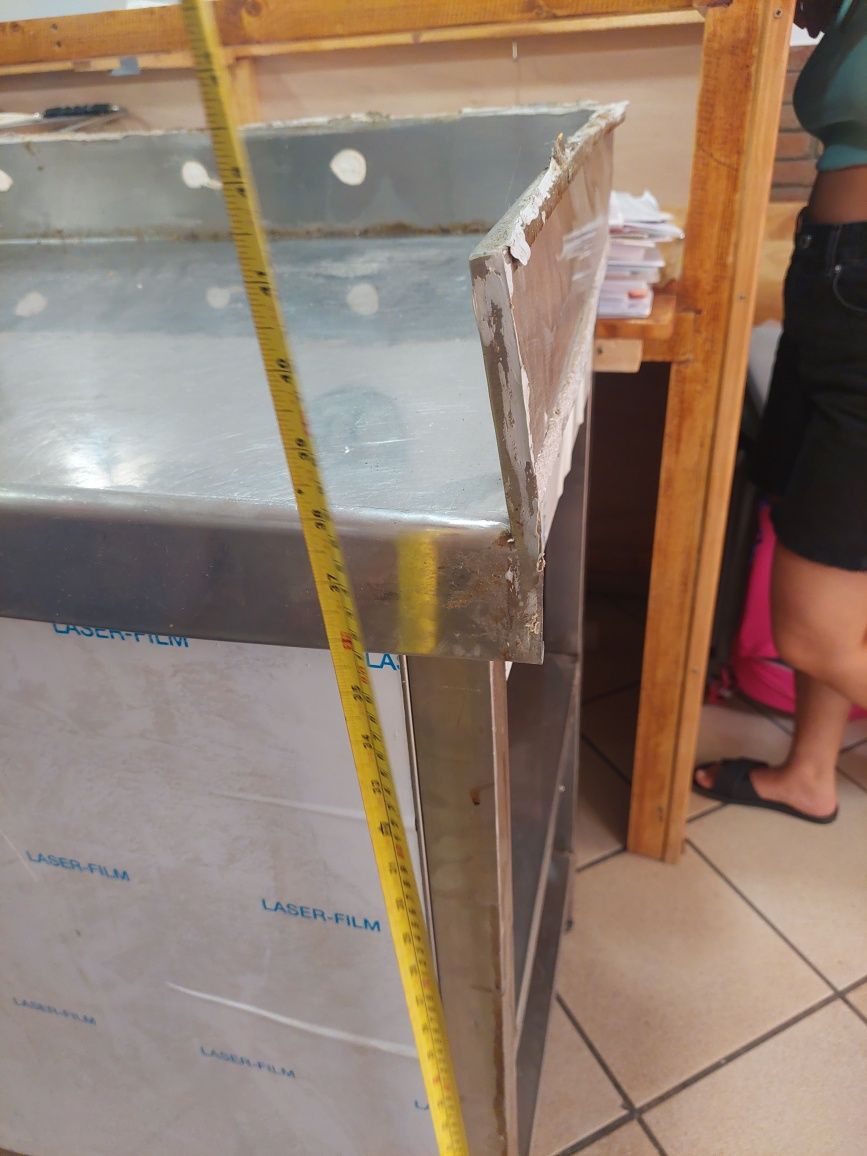 Bancada em Inox usada como nova