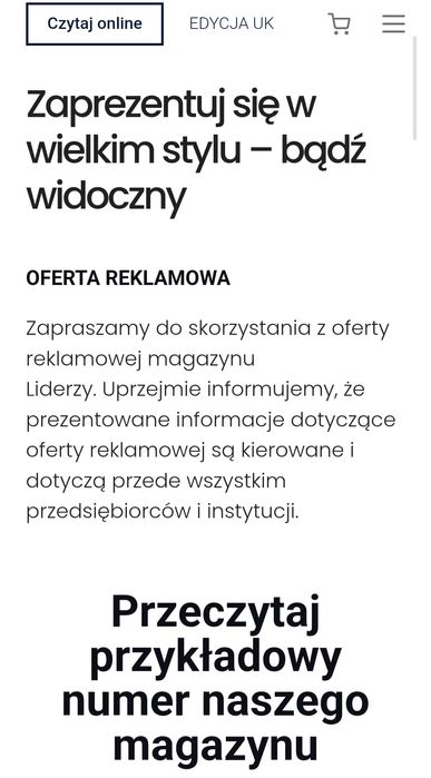 Reklama w Magazynie Branzowym