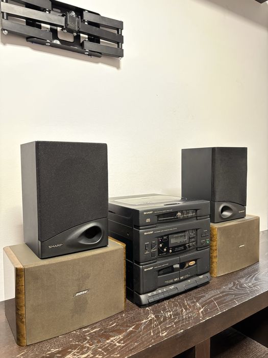 Wieża SHARP + 4 glosniki BOSE stan dobry !