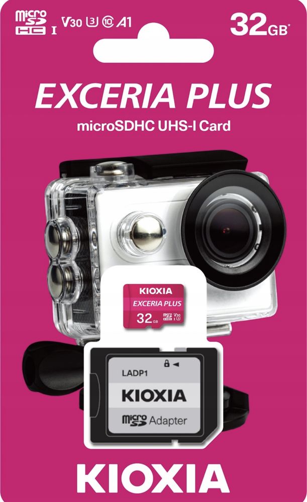 Szybka karta pamięci microSD 32GB Kioxia Exceria Plus U3 A1 98/65MB/s