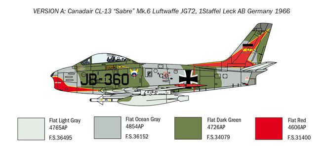Самолет F-86E Sabre 1/48 2799