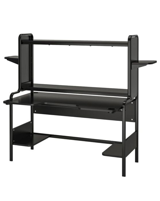 Biurko gamingowe czarne Ikea