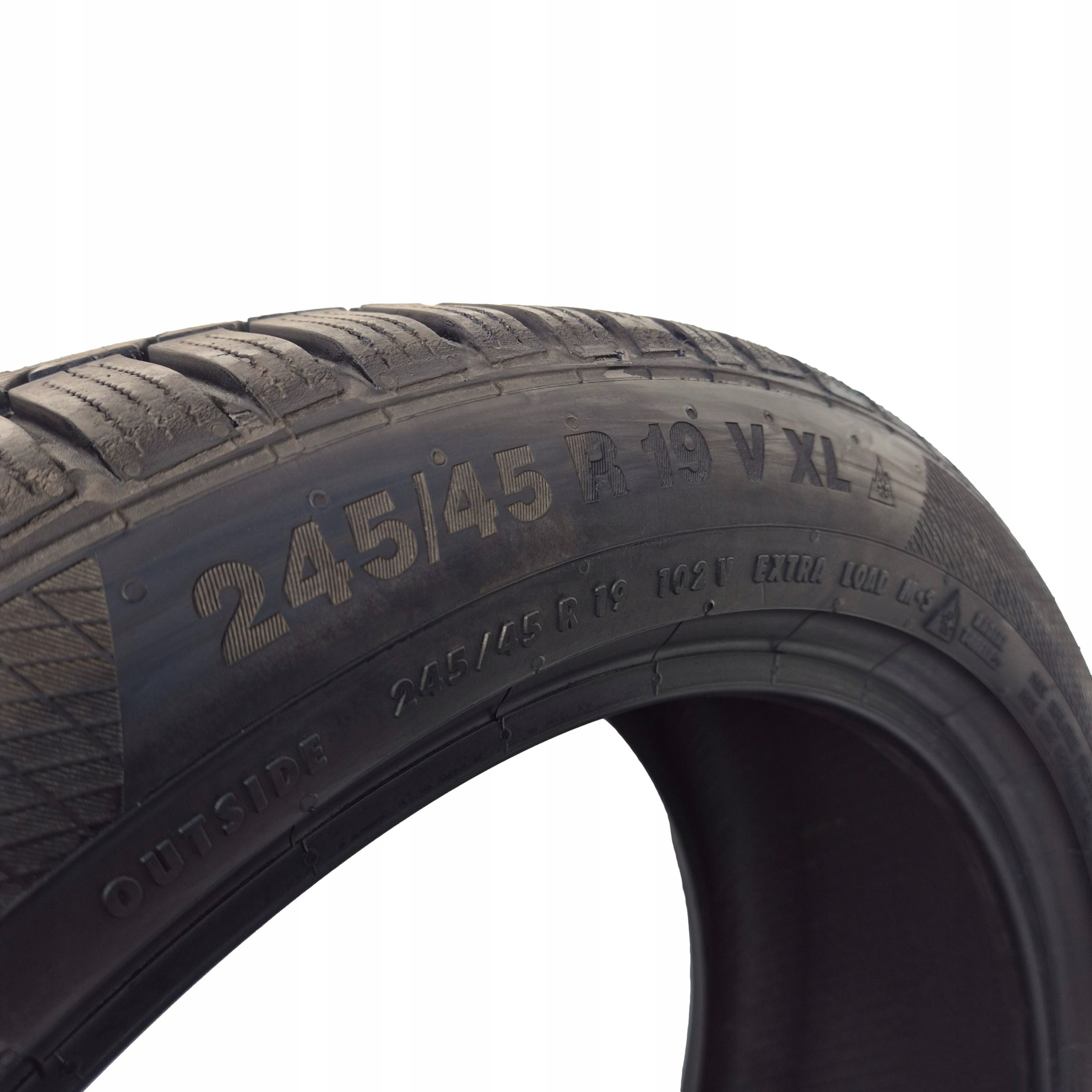245/45 R19 102V continental wintercontact TS850P 7mm 2022