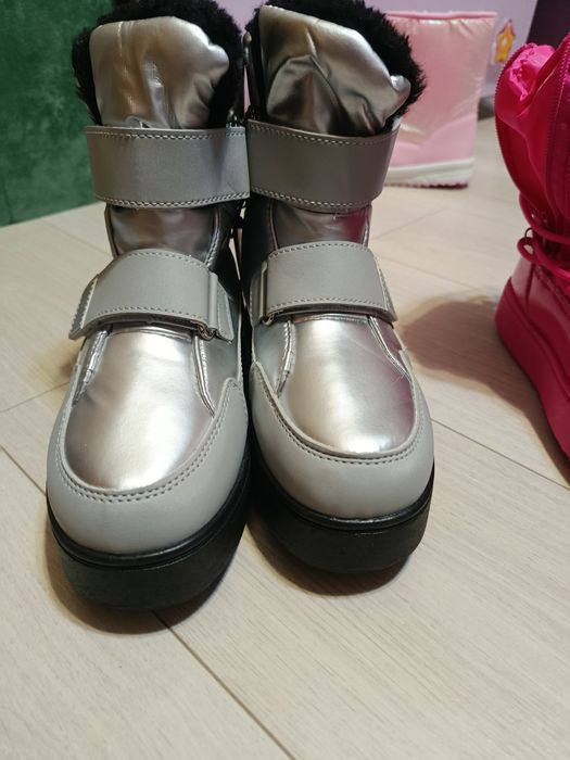 Дитячі зимові черевики, ботинки на дівчинку 34 розмір