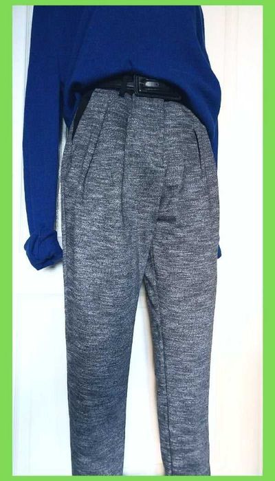 Комфортные женские трикотажные брюки сигареты р. М хлопок ZARA