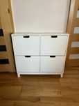 Szafka na buty Ikea Stall 4 przegrody biała 96 x 17 x 90 cm