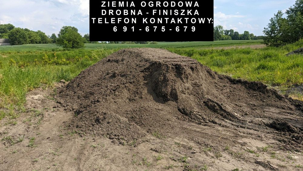 Drobna - przesiana ziemia ogrodowa  - finiszka  MOŻLIWY TRANSPORT