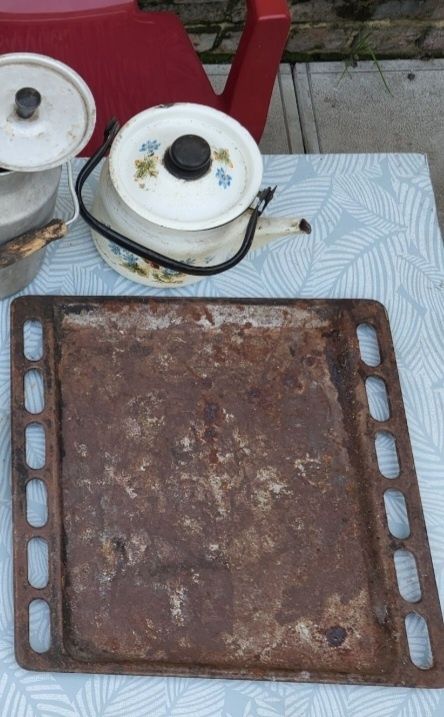 Посуда СССР, посуд, ступка, сковородка, протвиня, чайник, бідончик