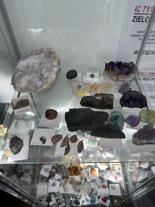 Kryształy minerały skamieniałosci kolekcja